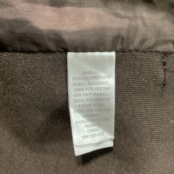 Brown Faux Fur Collar Women's Jacket - Worn Twice - Size 22-24w!! - Picture 3 of 13